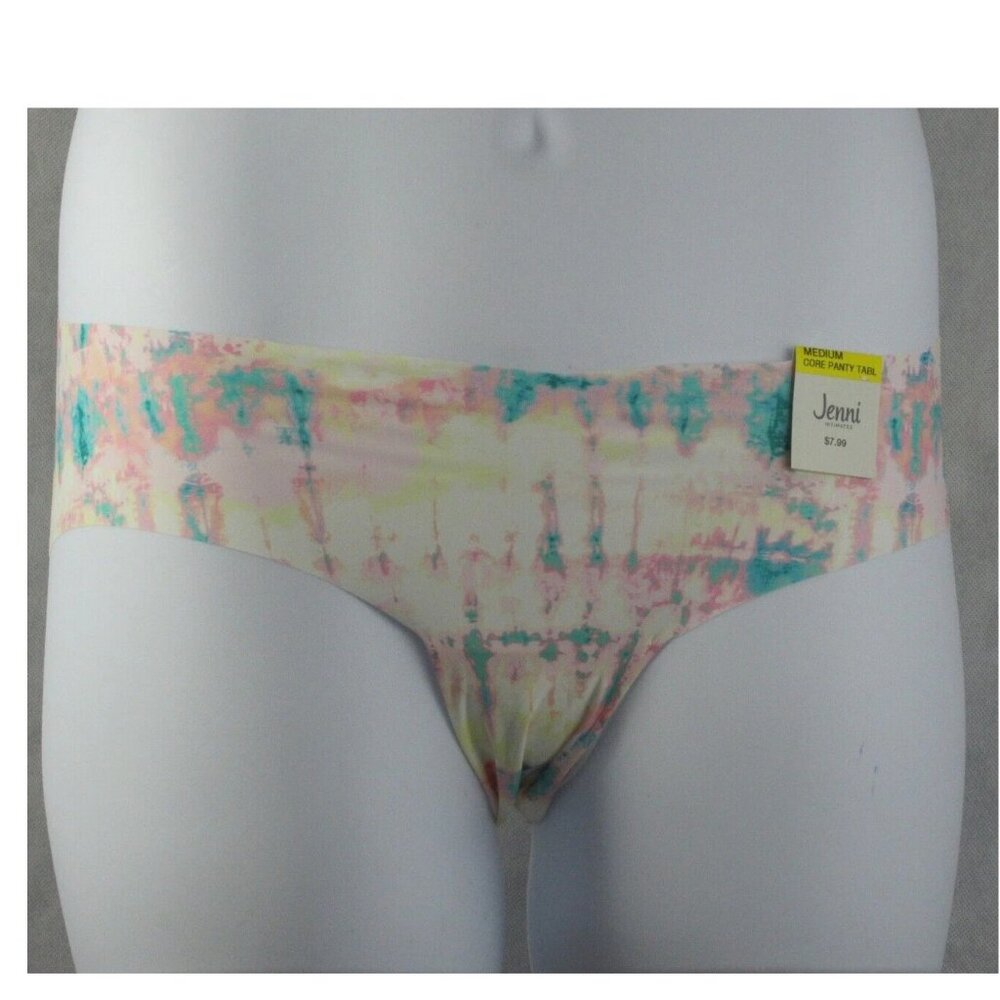 Jenni Women's No-Show Bikini Panty Underwear, Multicolor Tie Dye, Medium